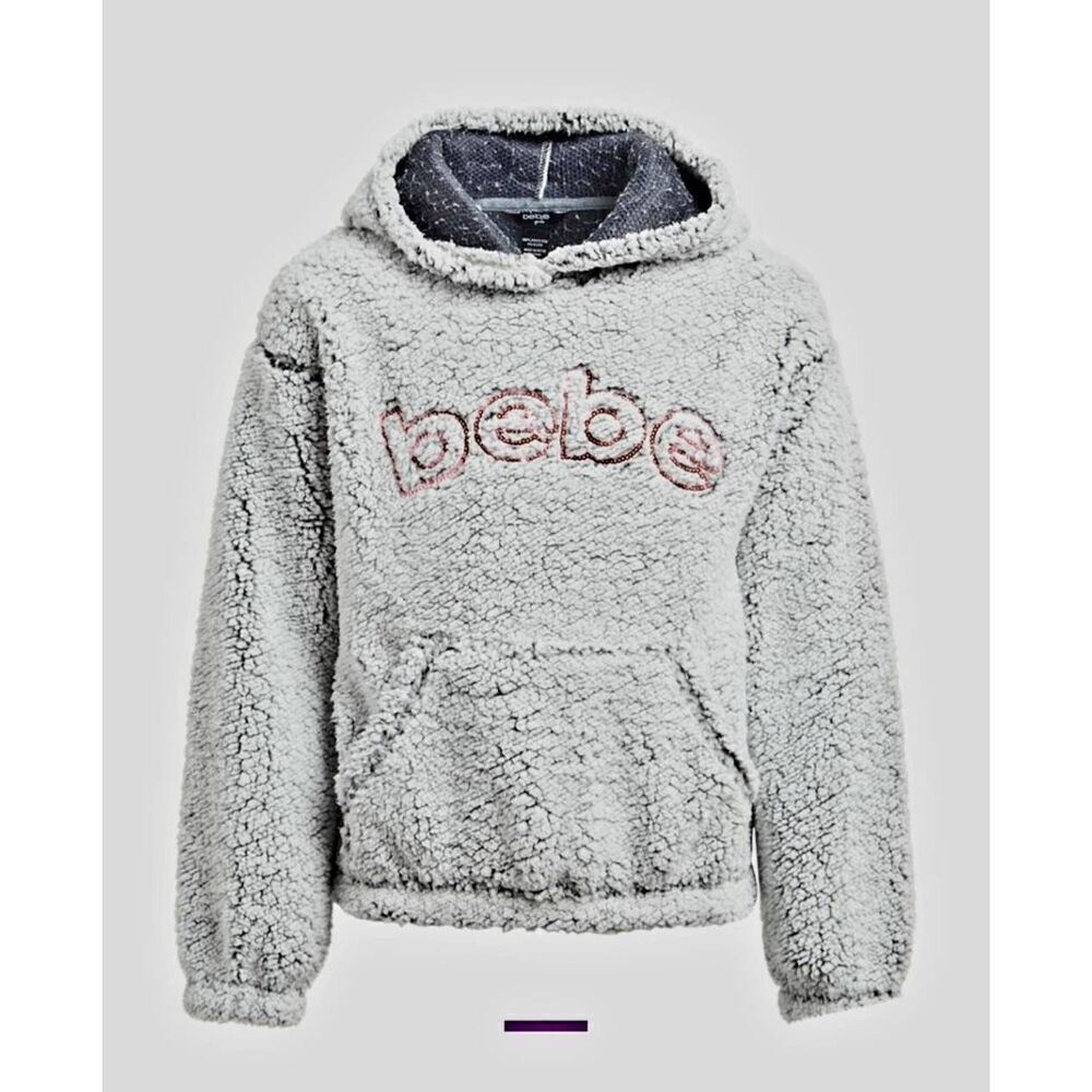 NWT BEBE GIRLS SHERPA HOODIE
